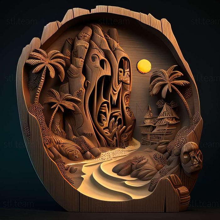 3D model Return to Mysterious Island game (STL)